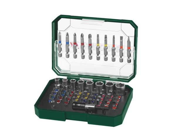 Bit set, 71 pieces or bit & socket set, 56 pieces