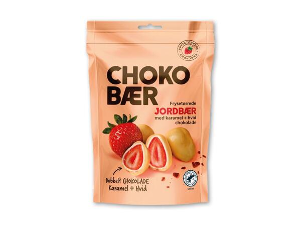 Jordbær med chokoladeovertræk