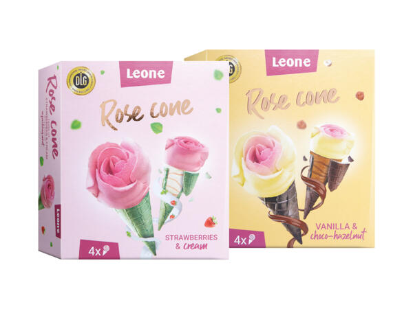 Rose Ice Cream Cones