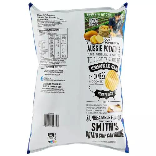 Crinkle Cut Potato Chips Party Bag Original 380g