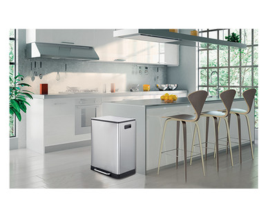 Easy Home Dual-Compartment Separator Bin