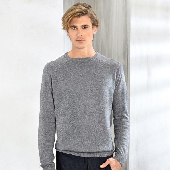Kasjmieren pullover voor heren