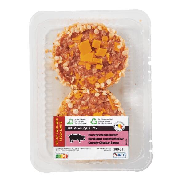 Knuspriger Cheddarburger, 2 St.