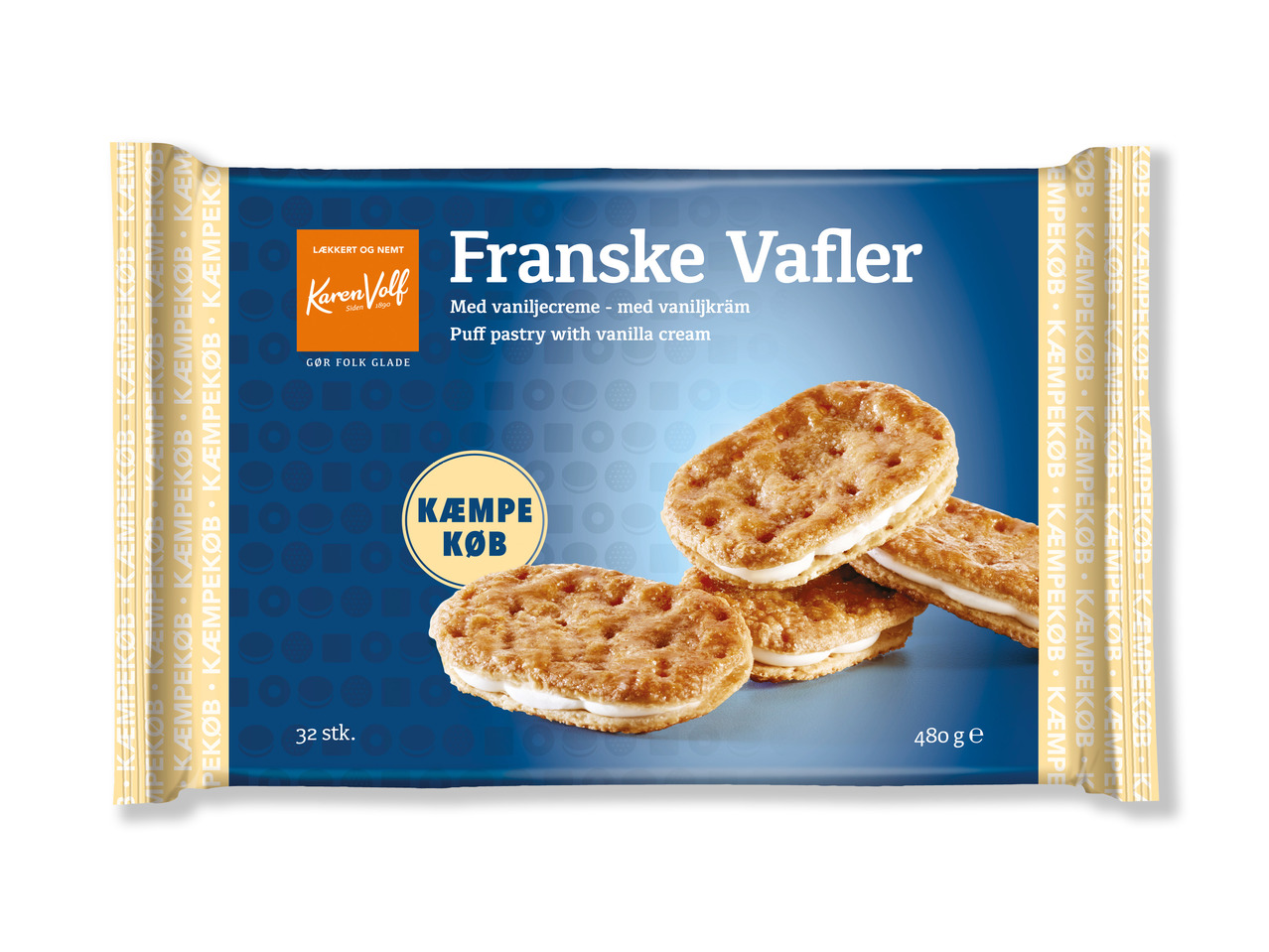 KAREN VOLF Franske vafler maxi