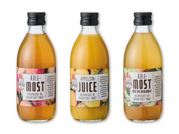 Æblemost eller appelsinjuice