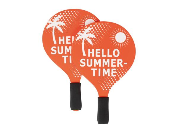 Crivit Orange Beach Bat & Ball Set