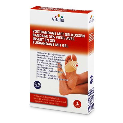Bandage de pied/de talon avec coussinet au gel
