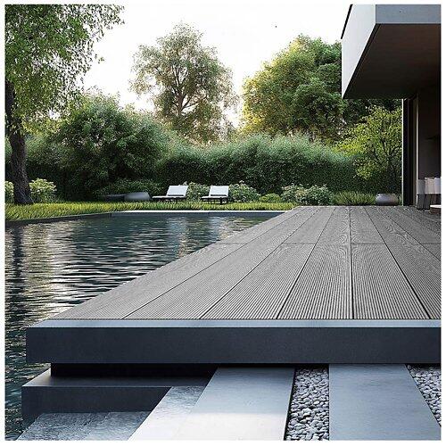 HOME DELUXE SAMANA WPC Terrassendielen hellgrau 10m²