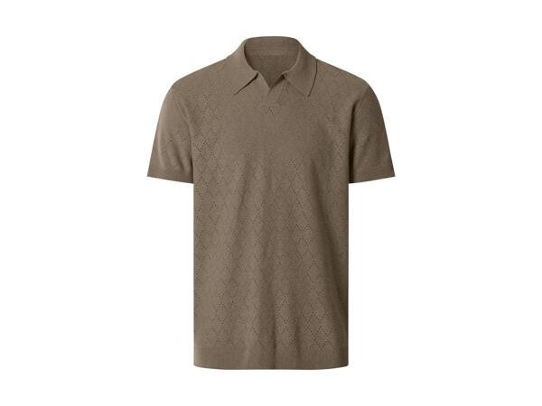 Men's Knitted Polo Shirt