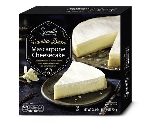 Specially Selected 
 Mocha or Vanilla Bean Mascarpone Cheesecake