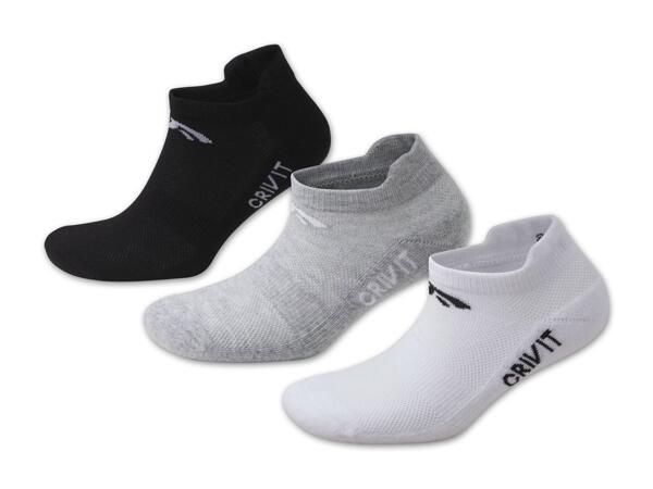 Damen/​Herren Sport-Sneakersocken, 3 Paar