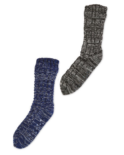 Graduated Fleece Slipper Socks