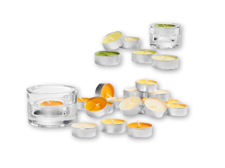 Melinera(R) Tealights and Glass Holder