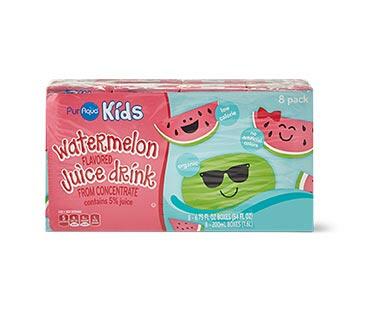 PurAqua 
 Flavored Water Juice Boxes Watermelon or Fruit Punch