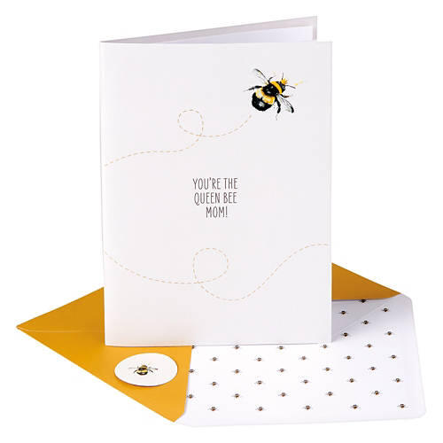 5" X 7" Mother's Day Greeting Card - Queen Bee