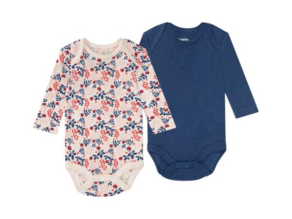 Baby bodysuits, 2 pieces