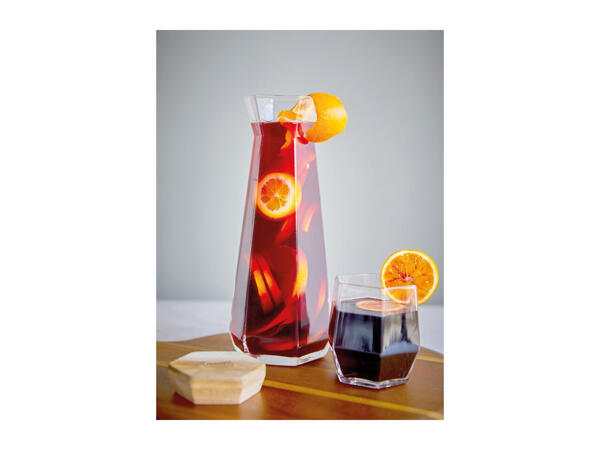 Set of Geo Carafe and 2 Tumblers