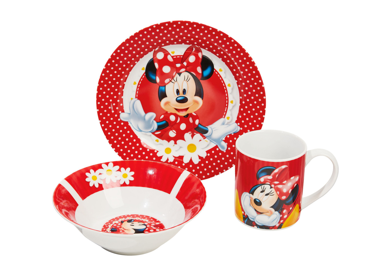 Breakfast Set in Porcelain "Minnie, Cars, Frozen"