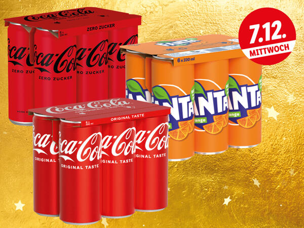 Cola Original, Cola Zero oder Fanta