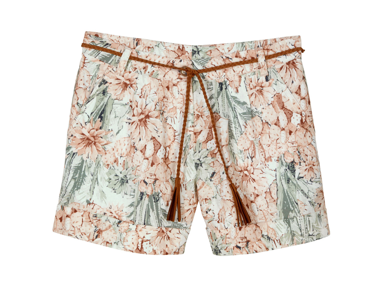Ladies' Linen- Blend Shorts