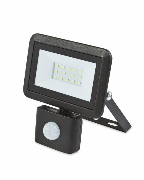 Black 10W Floodlight With PIR