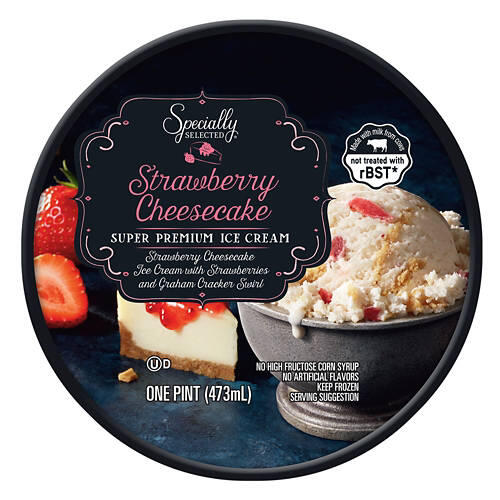 Strawberry Cheesecake Premium Ice Cream, 16 fl oz