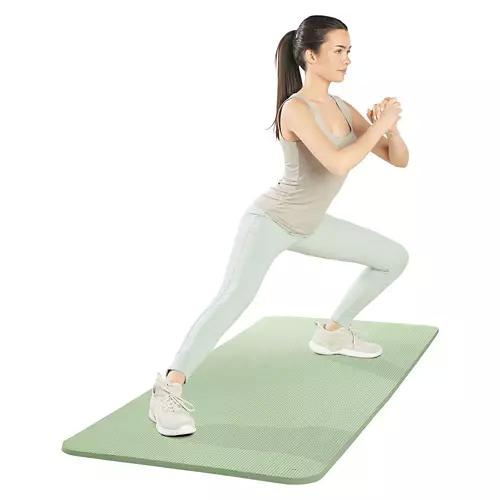 Roll-Up Fitness Mat with Carry Strap, Green