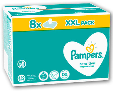 PAMPERS(R) Lingettes humides Sensitive