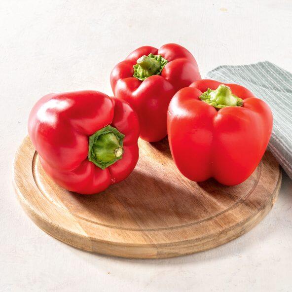 Rode paprika's