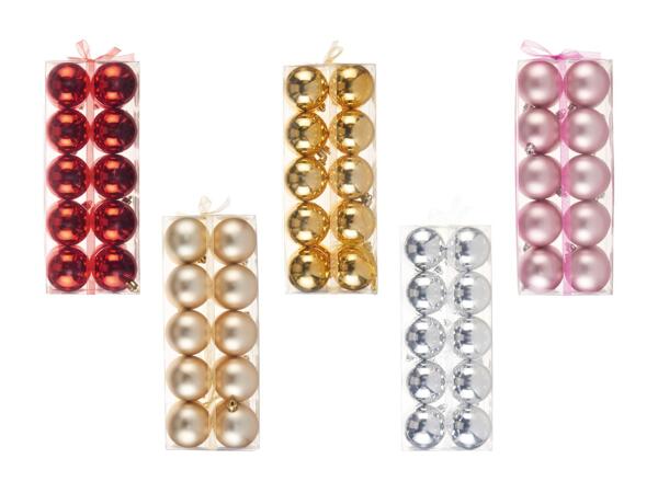 Boules de Noël, lot de 20