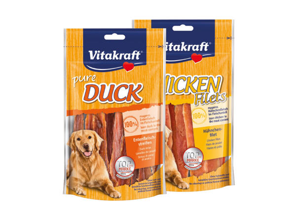 Duck Meat Stripes or Chicken Filets for Dogs