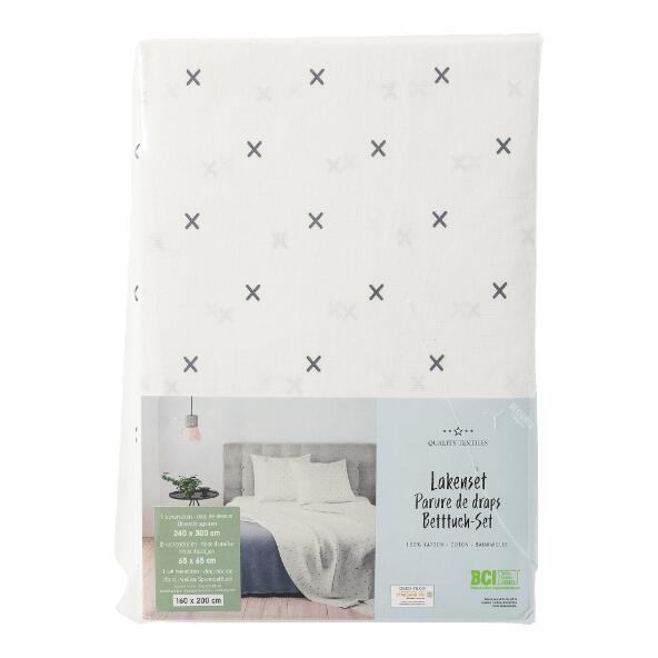 QUALITY TEXTILES(R) 				Parure de lit, 2 pers.