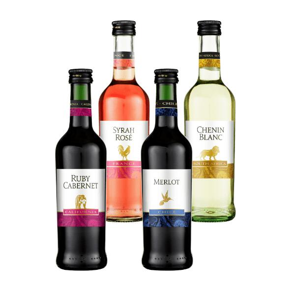 Syrah Rosé, Chenin Blanc, Merlot eller Ruby Cabernet