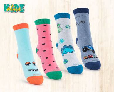 KIDZ ALIVE Damen-/Kinder-Kuschelsocken mit Anti-Rutsch-Sohle
