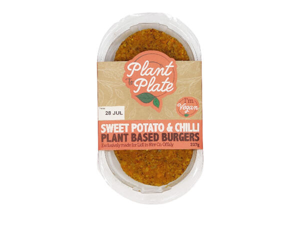 Plant Based Sweet Potato & Chilli Burger