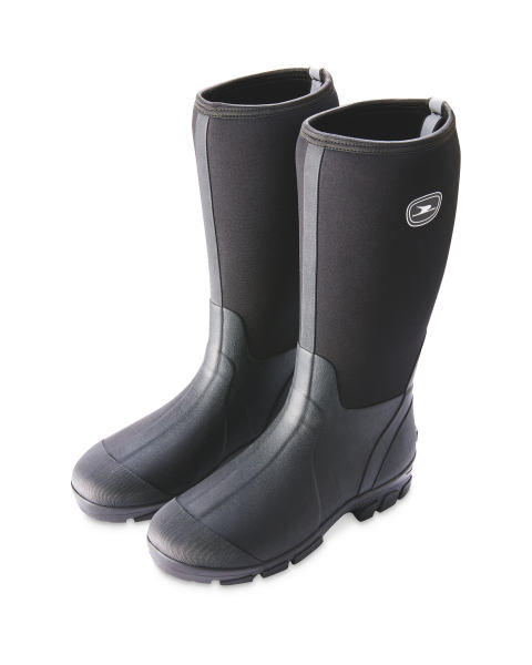Crane Black Neoprene Boots