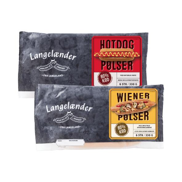 Hotdog- eller Wienerpølser