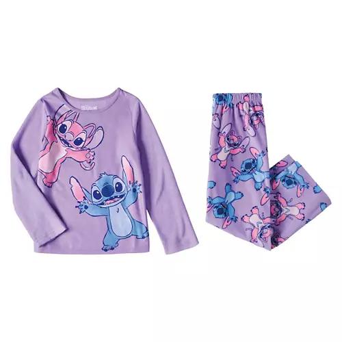 2 Piece Children's Fleece Pajama Set - Stitch, S