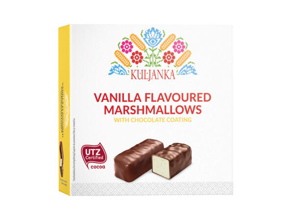 Kuljanka Vanilla Flavoured Marshmallows with Chocolate Coating