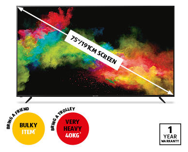75" 4K Ultra HD Smart TV with HDR