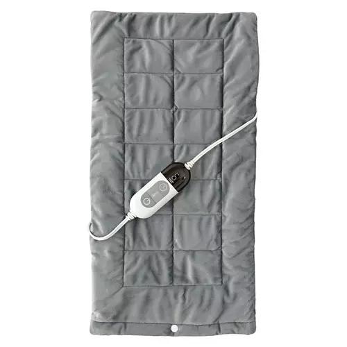 Weighted King Size Heating Pad, Grey