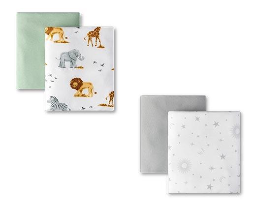 Little Journey Crib Sheet or 2PK Bassinet Sheets