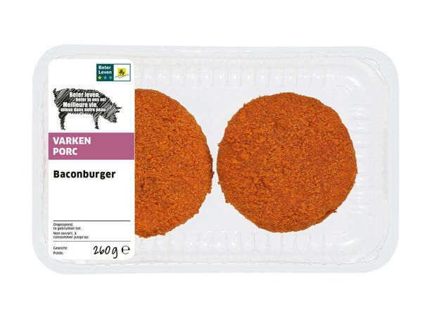 Burgers au bacon
