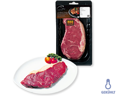 GOURMET/BBQ US Black Angus Rindsentrecôte