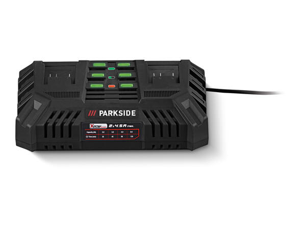 Parkside 20V Dual Battery Charger 2x 4.5A