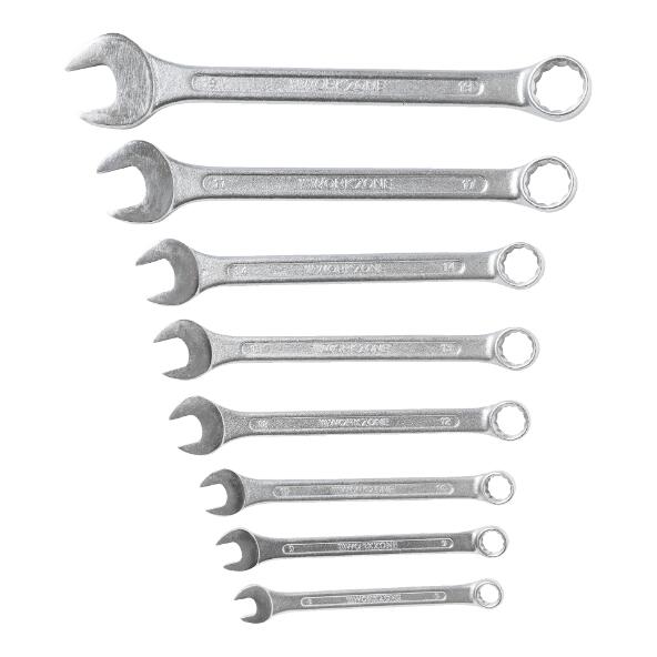 WORKZONE(R) 				Jeu de clés à fourche ou polygonales, 8 pcs