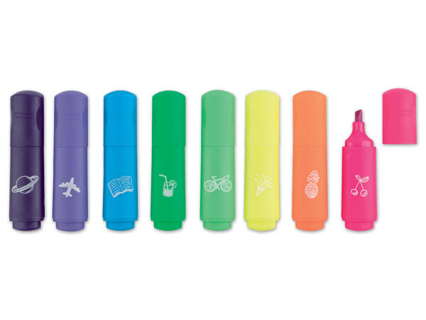 Mini-Textmarker, 8 Stück