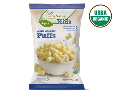 SimplyNature Organic White Cheddar Puffs