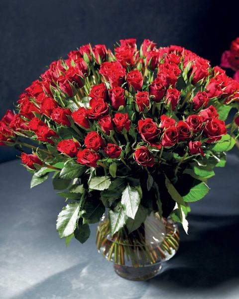100 Sweetheart Roses