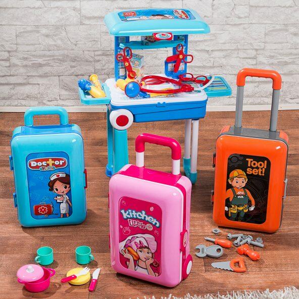 Valisette de jeu en trolley